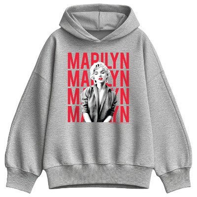 Women's - Marilyn Monroe - Stacked Name Oversized Fleece Hoodie