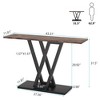 Resenkos Entryway Table, Console Sofa Table,43 Inch Console Table, Industrial Entryway Hallway Table, - 2 of 2