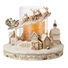 Jim Shore 7.0 Inch White Woodland Sleigh Reindeer Candle Holder Figurines - 2 of 3