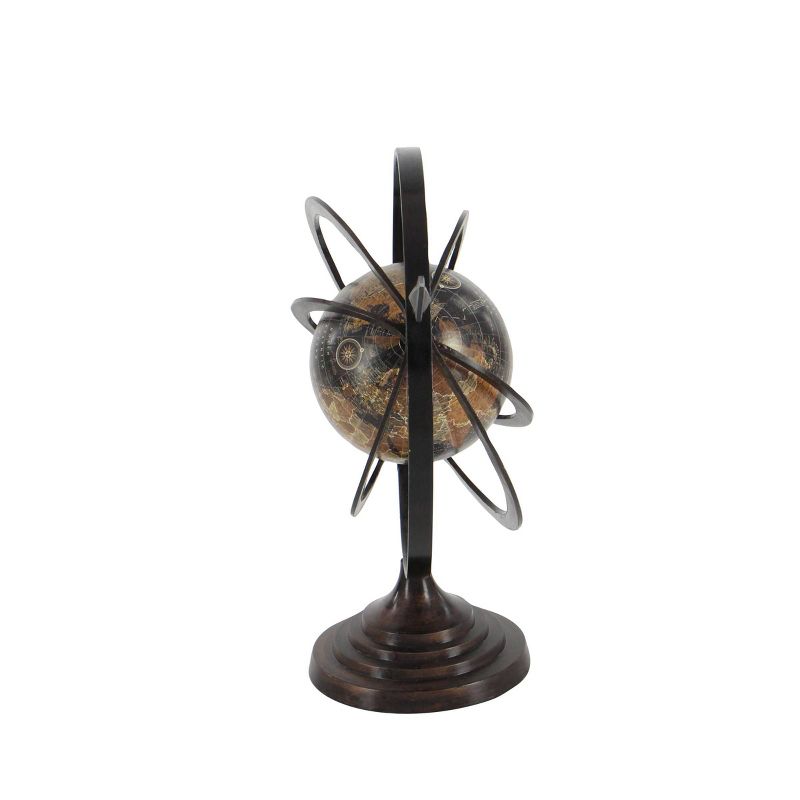 18&#34; x 18&#34; Industrial Aluminum Armillary Globe Black - Olivia &#38; May, 6 of 8