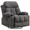 AndMakers 39.76 in. W Fabric Recliner with Rocking, Remote Control, Tufted and Storage - 2 of 4