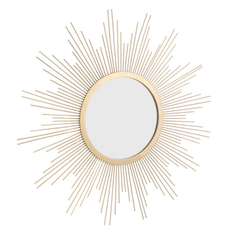 23&#34; Metal Sunburst Wall Mirror Gold - Stonebriar Collection, 3 of 13