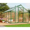 Large Walk in Greenhouses for Outdoors and Garden Planting, Polycarbonate Greenhouse w/Enhanced Aluminum Frame,w/Quick Setup Structure and Roof Vent - 3 of 4