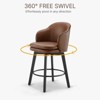 Spruce&Spring Modern Swivel Counter Height Bar Stools with Arm - 2 of 4