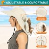 SUN CUBE Wide Brim Sun Hat with Neck Flap, UPF50+ Hiking Safari Fishing Hat for Womens, Sun Protection Beach Hat - 3 of 4