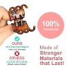 6 Pieces Hair Claw Clips, Morhom 1.3 Inch Jaw Clips for Thick or Medium Hair - 3 of 4