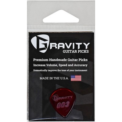 GRAVITY PICKS 003 J3 Polished Red Guitar Picks 1.5 mm