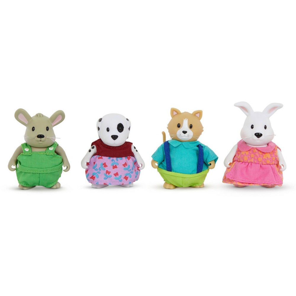 Li'l Woodzeez Miniature Animal Figurine Set Friendz Club Backyard Set