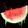 Men's Design By Humans Watercolor Watermelon By middayart T-Shirt - 2 of 4