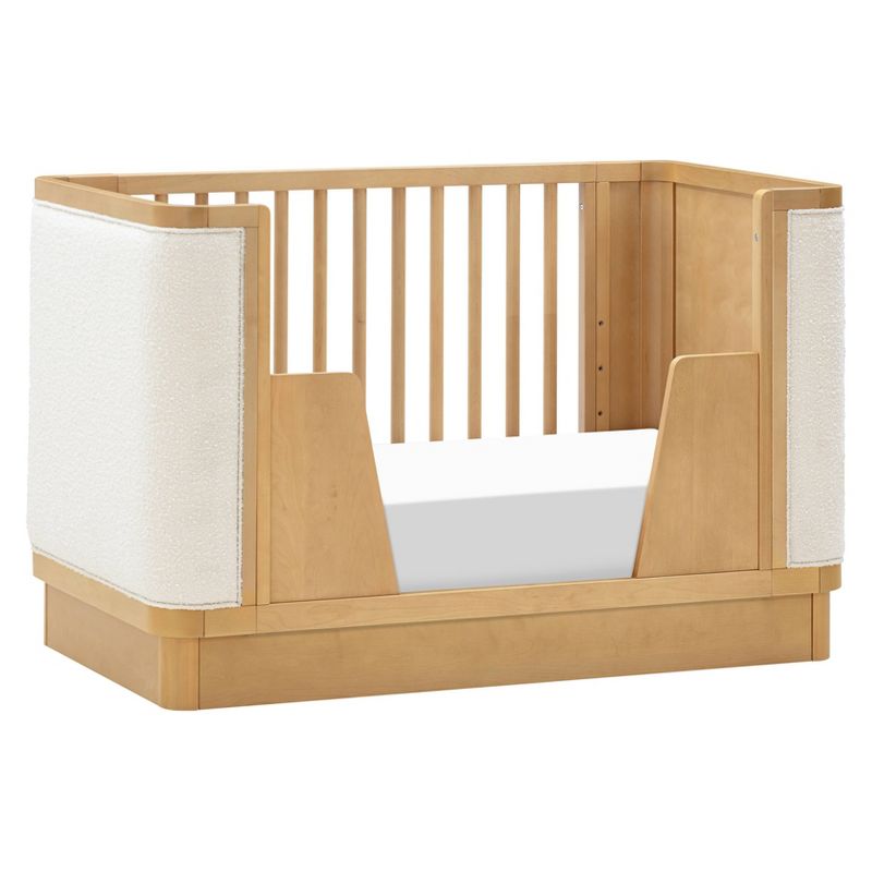 Babyletto Bondi Boucle 4-in-1 Convertible Crib with Toddler Bed Kit - Honey/Ivory Boucle, 3 of 10