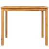 vidaXL Garden Dining Table Wood Brown Solid Acacia Wood 35.4x35.4 in - 3 of 4