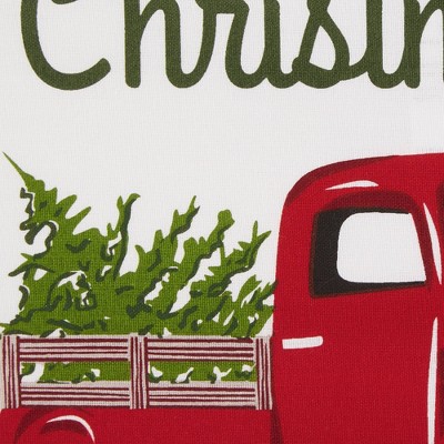 Set of 4 Christmas Cotton Throw Pillow Covers with Festive Prints