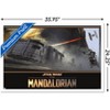Trends International Star Wars: The Mandalorian Season 2 - TIE Fighter Battle Framed Wall Poster Prints - 3 of 4