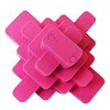 American Pet Supplies Geometric Natural Rubber Dog Chew Toy – Durable & Textured for Engaging Playtime – Pink - 4 of 4