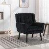 Streamdale Modern Soft Velvet Material Ergonomics Accent Chair Living Room Chair Bedroom Chair Home Chair - 2 of 4