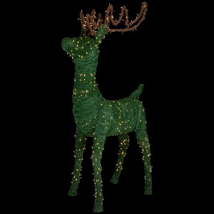Northlight Lighted Commercial Standing Topiary Reindeer Outdoor Christmas Decoration - 6.5' - Warm White LED Lights - 1 of 4
