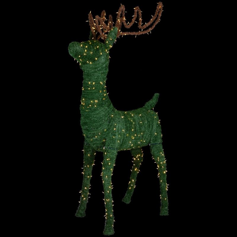 Northlight Lighted Commercial Standing Topiary Reindeer Outdoor Christmas Decoration - 6.5' - Warm White LED Lights, 1 of 9