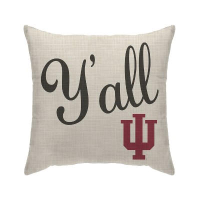 NCAA Indiana Hoosiers Y'all Decorative Throw Pillow