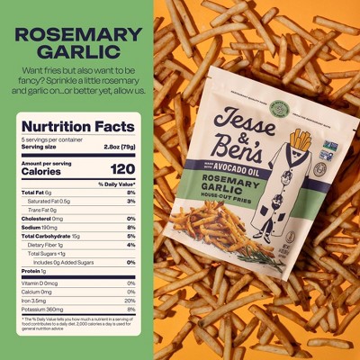 Jesse & Ben's Rosemary & Garlic House Cut Fries - 14oz