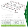 Sapphtopaz Window Awning Door Canopy Exterior 79" x 34" Awnings for Doors Polycarbonate Aluminum Alloy with Valance - 4 of 4