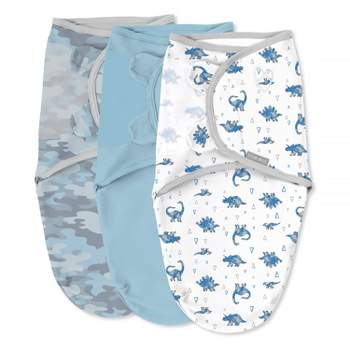 SwaddleMe by Ingenuity Original Swaddle Wrap - Dino Mite - S/M - 0-3 Months - 3pk