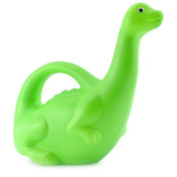 Cornucopia Brands Green Dinosaur Watering Can; Novelty Plastic Waterer Kid-Loved