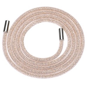 Unique Bargains Round Bling Rhinestone Tube Rope for Sneakers Sweaters - 1 of 4