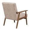 Okak 25.38" W Leisure Accent Chair with Comfy Upholstery Solid Wood Mid-Century Reading Armchair for Living Room Bedroom Waiting Room - 3 of 4