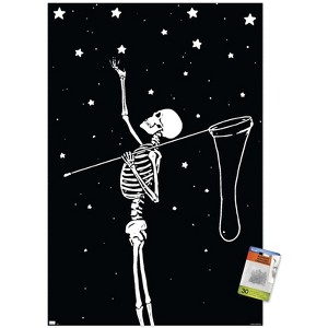 Trends International Skeleton Collecting Stars Unframed Wall Poster Prints - 1 of 4