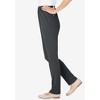 Woman Within Tall Knit Hassle-Free Pull-On Elastic-Waist Pants - 4 of 4