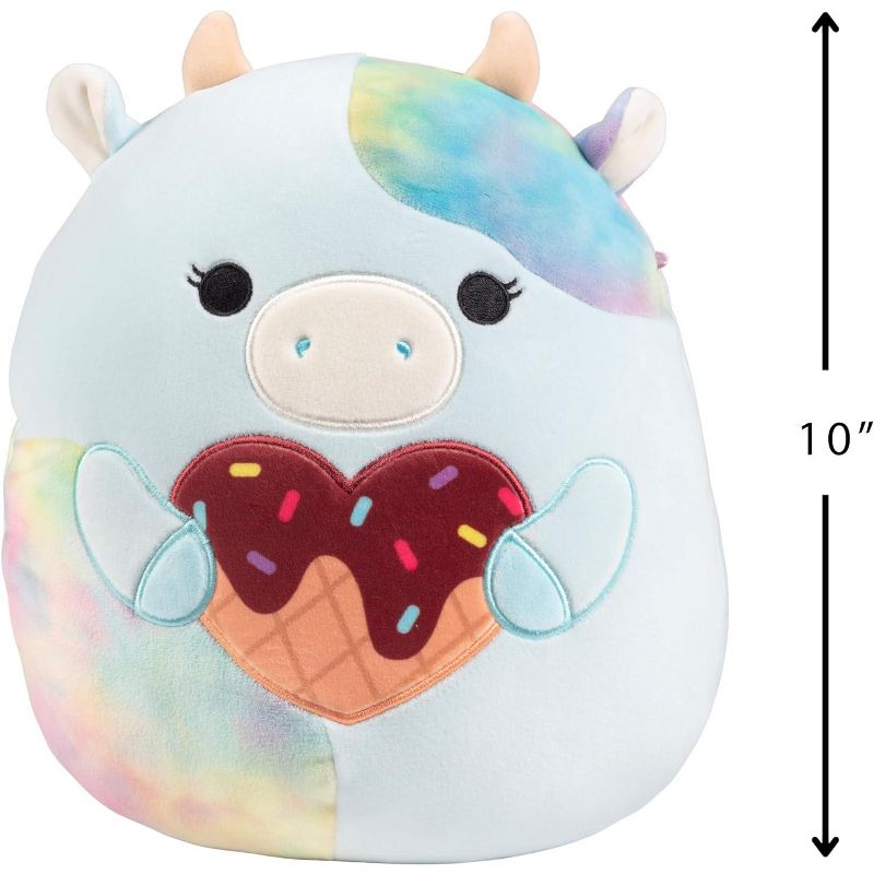 Squishmallows 10" Caedia The Blue Cow W Heart Plush - Officially Licensed 2024 Kellytoy - Collectible Soft & Squishy Cow Stuffed Animal- Gift for Kids, 2 of 4