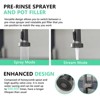 Commercial Kitchen Faucet with Pull Down Sprayer, Single Handle Single Lever - 2 of 4