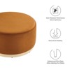 Modway Tilden Large 29 in. Round Performance Velvet Upholstered Ottoman - 4 of 4