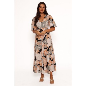 Tiarni Maxi Dress - Black Floral S - 1 of 4