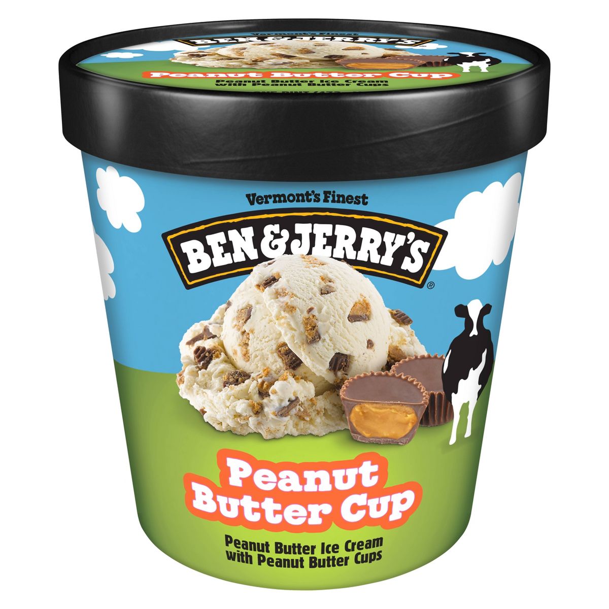 Ben & Jerry's Peanut Butter Cup Ice Cream - 16oz: Gluten-Free, Fair Trade Certified