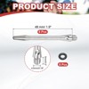 Unique Bargains 2BA Thread Aluminum Dart Shafts with Rubber Rings for Steel Tip 8 Pcs - 2 of 4
