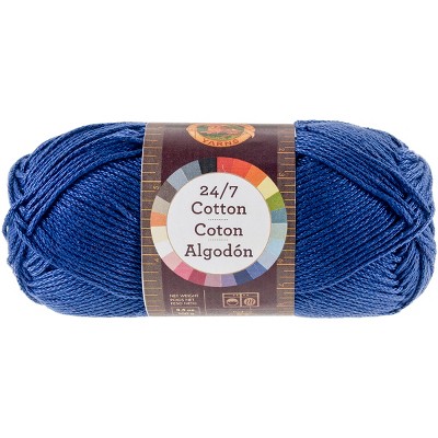 Lion Brand 24/7 Cotton Yarn-navy : Target