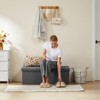 FONTOI Storage Ottoman Bench with Thicker Foam Padded Seat, End of Bed Bench, Folding Foot Rest for Living Room Entryway, Gray, 14.9"*14.9"*43.3" - 2 of 4