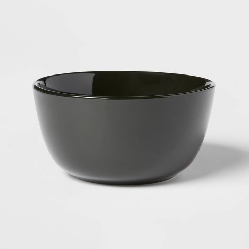 27oz Stoneware Avesta Cereal Bowl Black - Threshold™ : Target