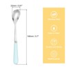 Unique Bargains Stainless Steel Dessert Tea Coffee Spoon with Ceramic Handle 5.7 Inch - 2 of 4