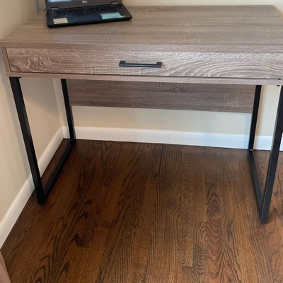 Wood And Metal Desk With Shelves Natural - Room Essentials™ : Target