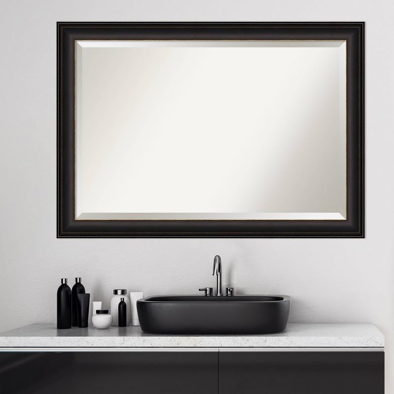 Trio Oil Rubbed Framed Bathroom Vanity Wall Mirror Bronze - Amanti Art, 6 of 11