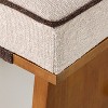 Upholstered Mid Century Ottoman Cream - Hearth & Hand™ with Magnolia - 4 of 4