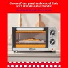 Betty Crocker 9L Toaster Oven, 2-Slice Capacity with Bake, Broil & Toast Functions, Easy Control Dials, Chrome Front, Black/Silver - 3 of 4