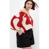 Women's Plus Size Maiya Print Top - red print | CITY CHIC - 4 of 4
