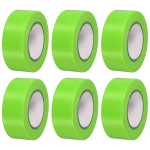 Unique Bargains PVC Non-Adhesive Flagging Tape for Tree Survey Boundaries 6 Pcs - 1 of 4