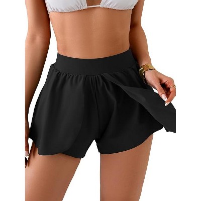 Eomenie Swim Shorts for Women Tummy Control Boy Shorts High Waisted Bathing Suit Bottom with Built-in Panty