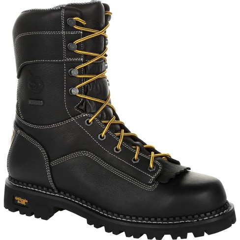 Men's Black Georgia Boot Amp Lt Logger Composite Toe Waterproof Work ...