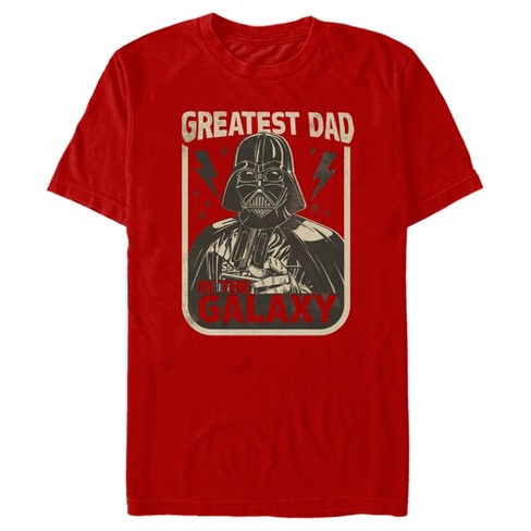idiom Vask vinduer dekorere Men's Star Wars Father's Day Darth Vader Greatest Dad In The Galaxy T-shirt  : Target