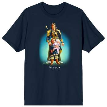 Willow (1988) Willow Character Image Men's Navy Blue Graphic Tee